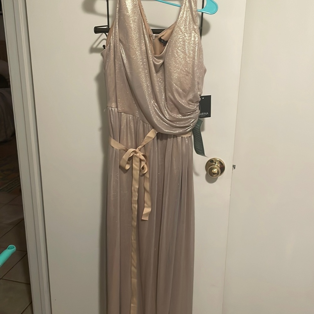 Formal champagne gown